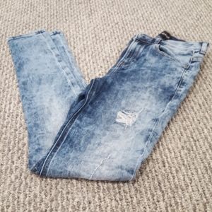 Express High Waist Jeggings (Medium Wash)